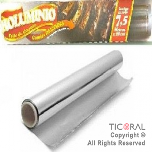 ROLLO ALUMINIO ROLOPAC 28 CM X 7.5 MT x 1